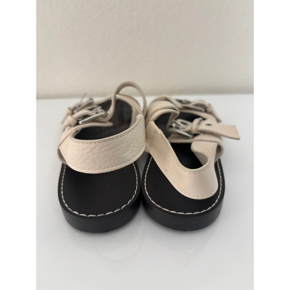 Madewell Maude Double Strap Slingback Sandal Ivory Leather NV812 Size 7 travel - Picture 3 of 7